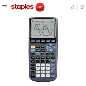 Texas Instruments TI-83 Plus Graphing Calculator for school (no case)